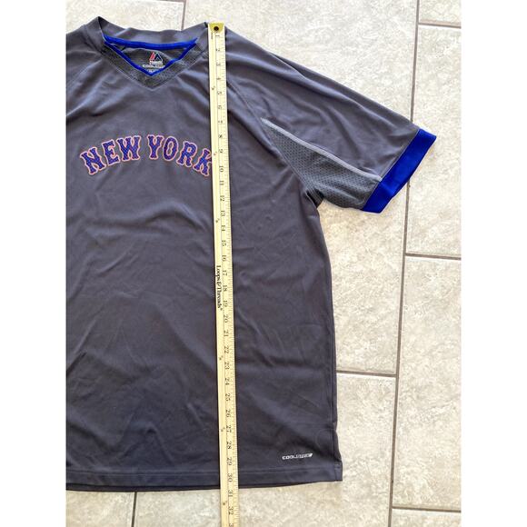 MLB New York Mets Jersey Shirt Mens 2XL Baseball Dri-Fit Short Sleeve Merch - Picture 5 of 7